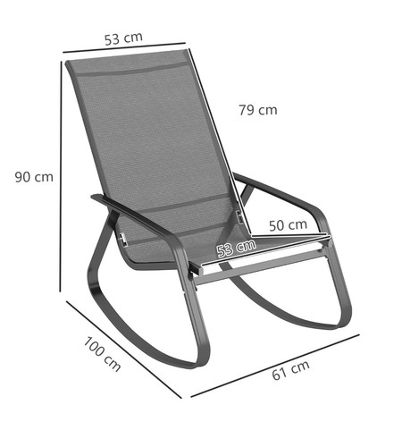 Outsunny garden rocking - outsunny, chair