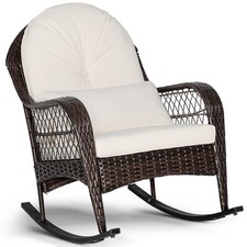 Outdoor Wicker Sturdy Rocking