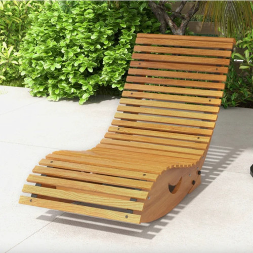Rustic sun lounger - rustic,