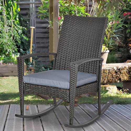 Rattan rocking chair - rocking,