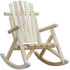 Outsunny Wooden Rocking Chair