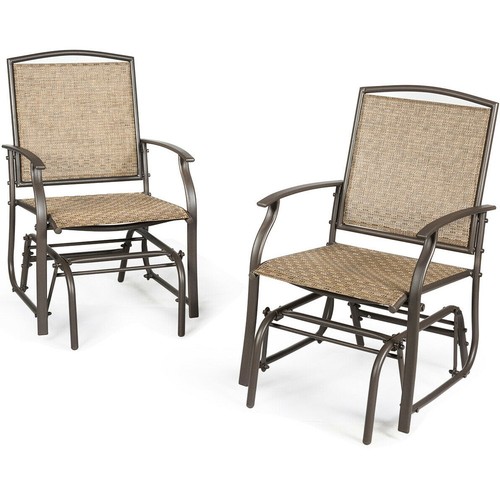 Set brown outdoor glider - outdoor,