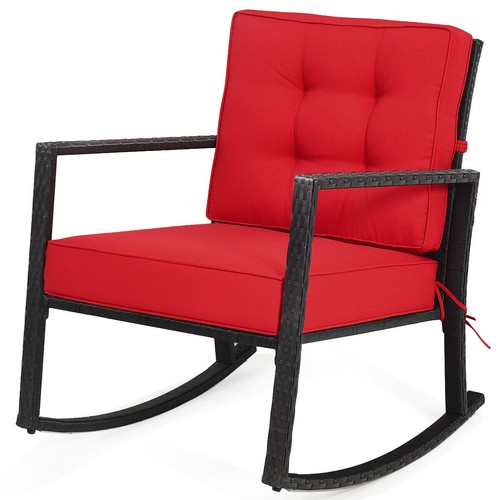 Outdoor wicker rocking chair - wicker,