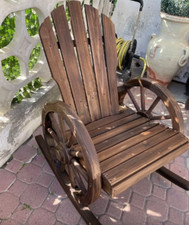 Garden Rocking Chair Rustic